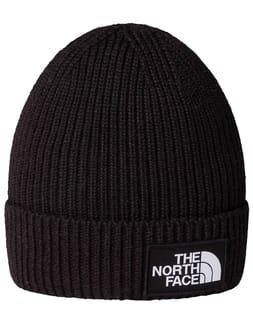 Kids TNF Logo Box Cuffed Beanie TNF Black