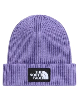Kids TNF Logo Box Cuffed Beanie Grounded Plum