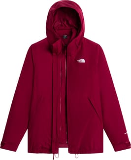 W Carto Mono Triclimate Hooded Jacket Burgundy Crush
