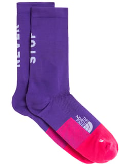 Never Stop Trail Run Crew Sock Peak Purple Lali Guran