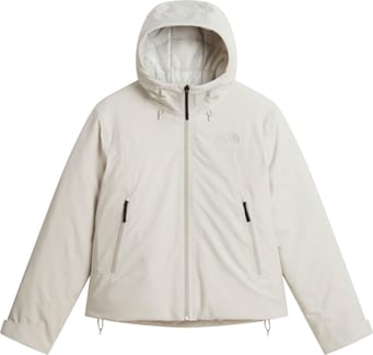 W TNF Range Down Hooded Jacket Cumulus Cloud