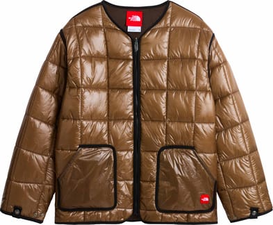 M TNF Red Box Liner Jacket Smokey Brown Dark Chesnut