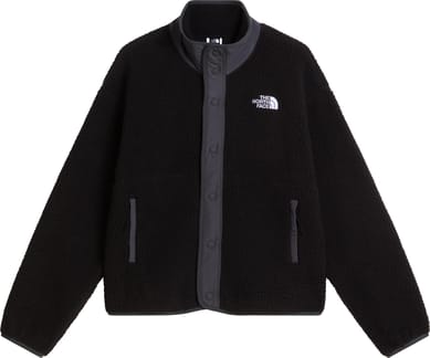 W Cragmont Snap Front Fleece Jacket TNF Black Anthracite Grey