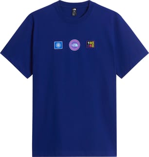 U Explorer Badges Rlx SS Tee Graphic Bold Blue