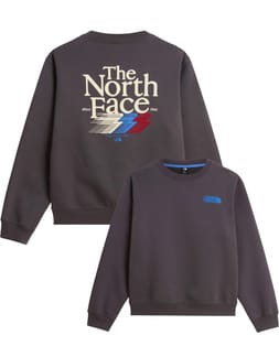 M Retro Trail Relaxed Crew Graphic Anthracite Grey