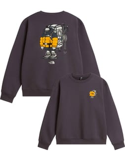 U Gear Up Get Out Rlx Crew Graphic Anthracite Grey