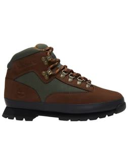Euro Hiker Mid Lace Up Boot Dark Brown Nubuck