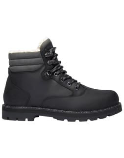 Britton Road Mid Warm Lined Waterproof Boot Black Full Grain