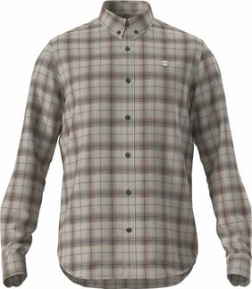 Flannel Check Shirt White Smoke Yd