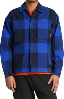 Fleece Lined Check Overshirt Surf The Web Yd