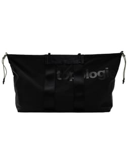 Summit Tote Wide Medium Black Tech Sateen