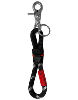 Straps 8mm Loop Key Holder Black Reflective Lattice