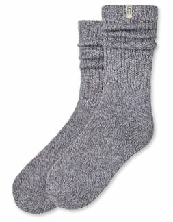 W Tyla Slouchy Crew Sock II Grey Heather