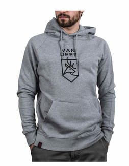 Big Logo Hooddie Heather Grey