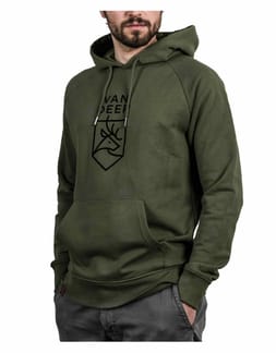 Big Logo Hooddie Heather Khaki