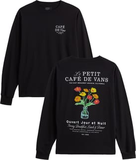 Cafe Vans LS Tee Black
