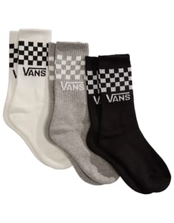 Classic Check Crew Socks Black/White