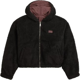 Foundry Hooded Cropped Reversible Jacket Port Brown
