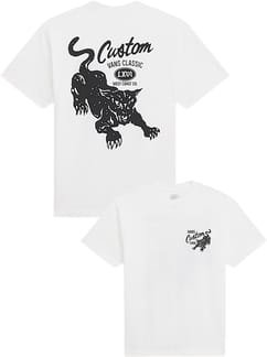 Custom Cat SS Tee White