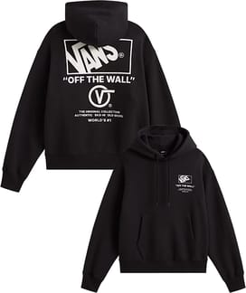 Stacked Hi Pullover Black White