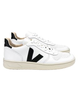V-10 Leather Extra White Black