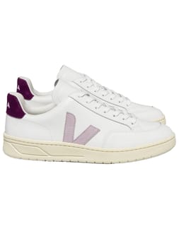 V-12 Leather Extra White Parme Magenta