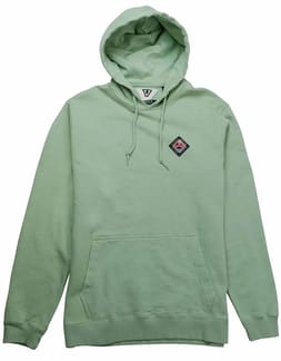 Spike Pull Over Hoodie Fleece Olive