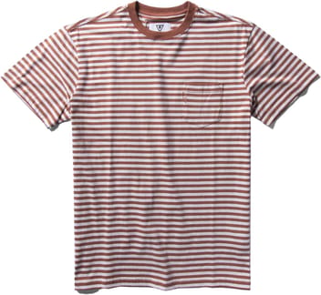 Derrick Disney Stripe Eco PKT Tee Terracotta