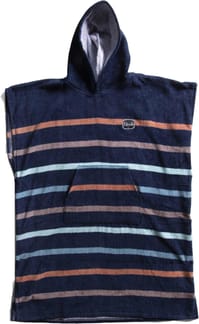 Parallels Changing Towel Poncho Dark Denim
