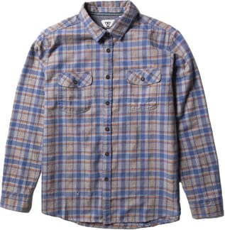 Central Coast Eco Ls Flannel Harbor Blue