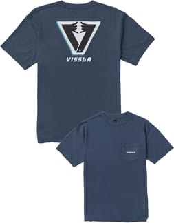 Amigo Shaka Organic Pkt Tee Dark Denim