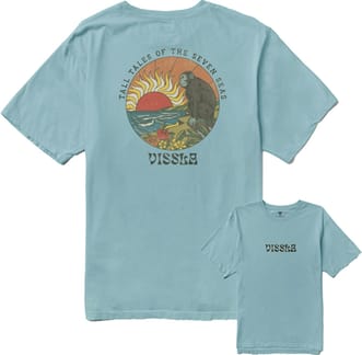 Monkey Sea Organic Tee Stone Blue
