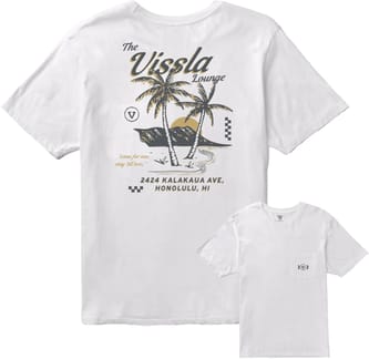 Vissla Lounge Premium Pkt Tee White