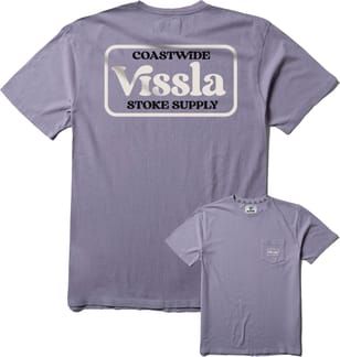 Coastwide SS PKT Tee Dusty Lilac