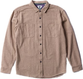 Shaper Eco LS Flannel Dark Sand