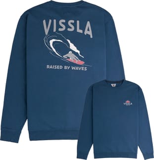Raised by Waves Crew Fleece Naval