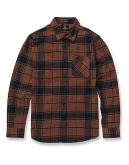 Caden Plaid Ls Mocha