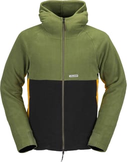 Polar Fleece Hooded Full Zip Military