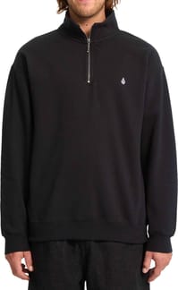 Single Stone Quarter Zip Black