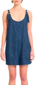 Lived In Short Romper Deja Blue