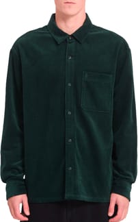 Fostered II Corduroy LS Shirt Scarab