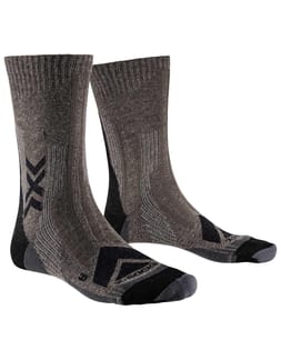 Hike Perform Merino Crew Brown Black