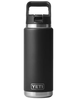 Rambler 26 Oz Straw Bottle Black