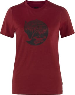 Abisko Wool Fox SS W Pomegranate Red Dark Navy