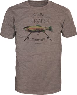 Alfischer T-Shirt Walnut Black Melange
