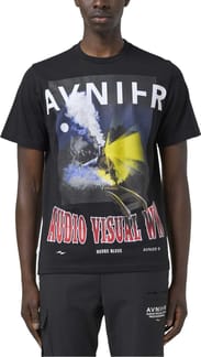 T-Shirt SOURCE Noir HEURE BLEUE