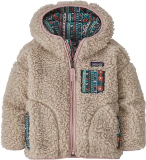 Baby Retro-X Hoody Natural w/Fuzzy Mauve