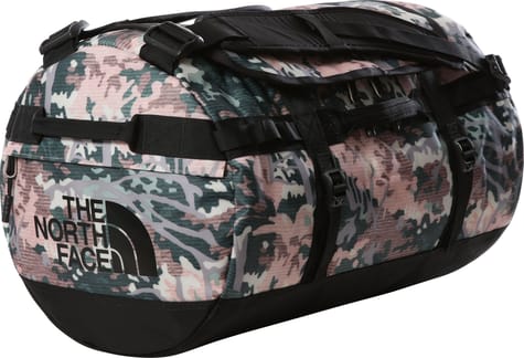 Base Camp Duffel - S Rose Tan Canvas Paint Print-Tnf Black