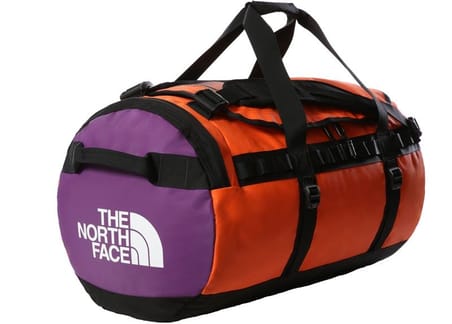 Base Camp Duffel - M Red Orange/Transantarctic Blue