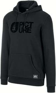 Basement Flock Hoodie M Black